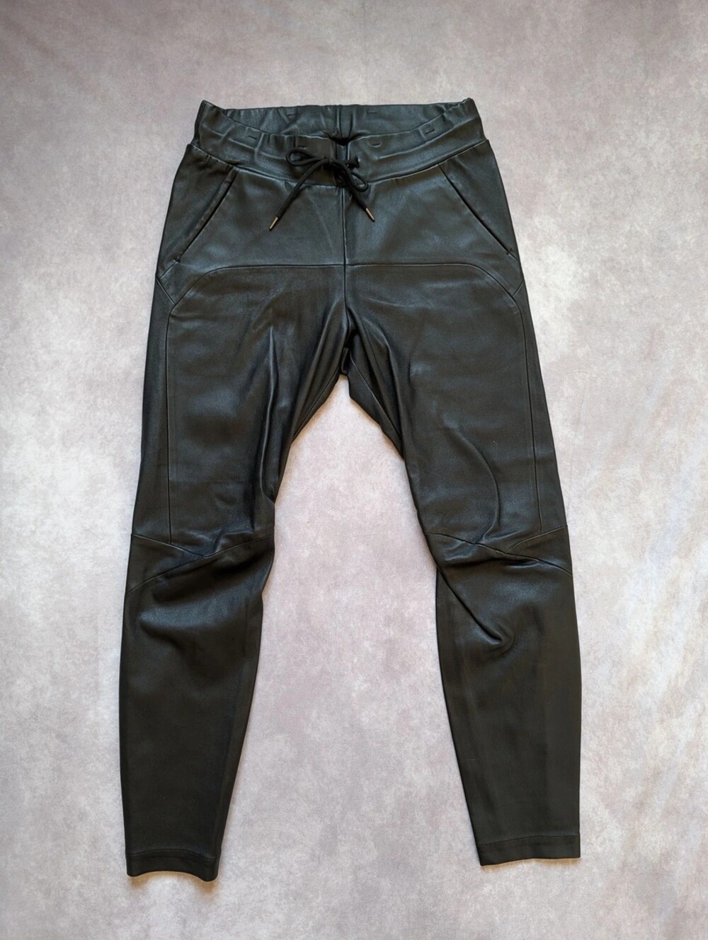 leather pants, cotton lined